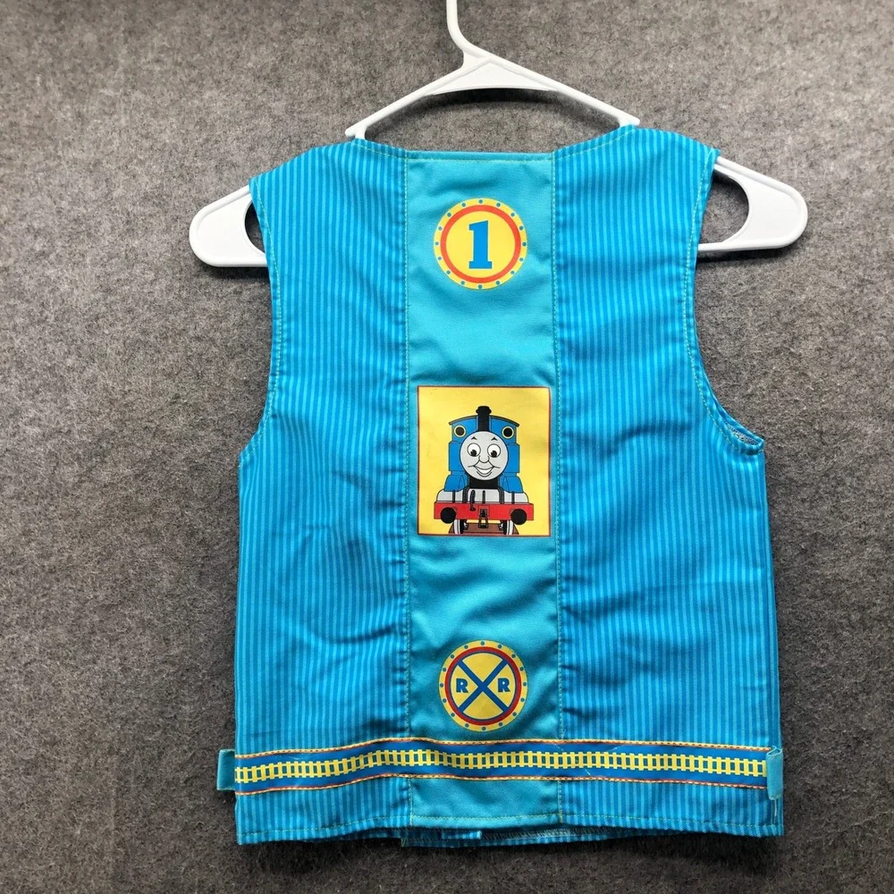 Vintage 2000s Thomas & Friends Engineer Vest & Hat Set Costume Kids 3T 4T